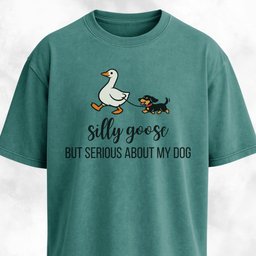 Silly Goose Doxie T Shirt Gift For Dog Lover