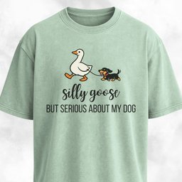 Silly Goose Doxie T Shirt Gift For Dog Lover