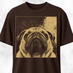 Modern Pug T Shirt Gift For Dog Lover