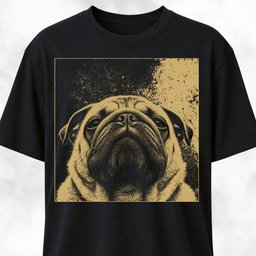 Modern Pug T Shirt Gift For Dog Lover