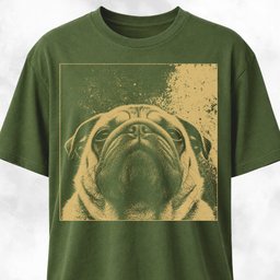 Modern Pug T Shirt Gift For Dog Lover