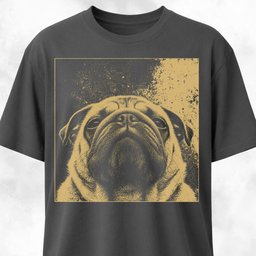 Modern Pug T Shirt Gift For Dog Lover