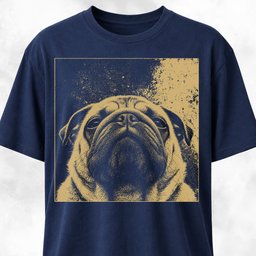 Modern Pug T Shirt Gift For Dog Lover