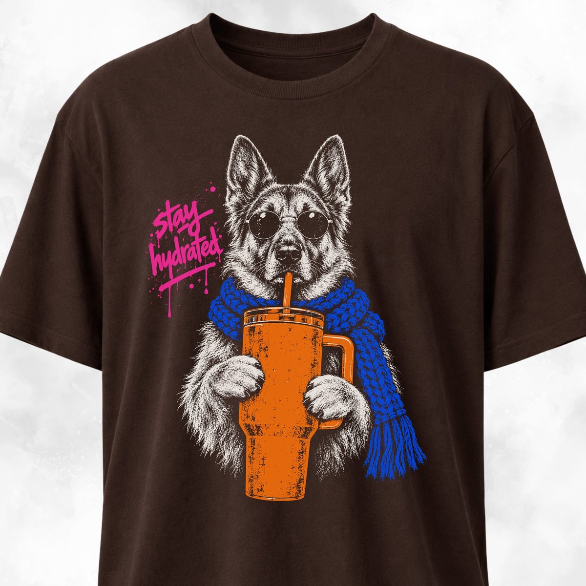 Stay Hydrated German Shepherd T Shirt Gift For Dog Lover