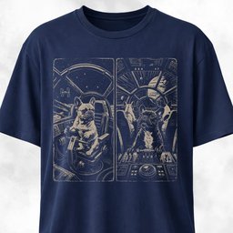 Spaceship Frenchies T Shirt Gift For Dog Lover