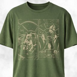 Spaceship Frenchies T Shirt Gift For Dog Lover
