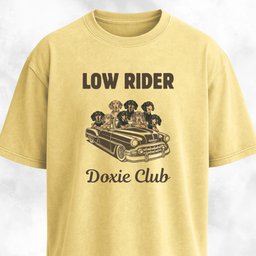 Low Rider Doxie Club T Shirt Gift For Dog Lover