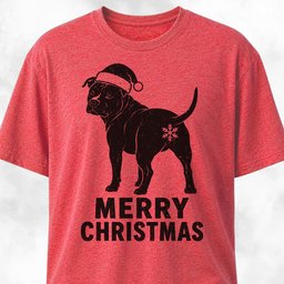 Merry Christmas Snowflake Butt Pitbull T Shirt Gift For Dog Lover