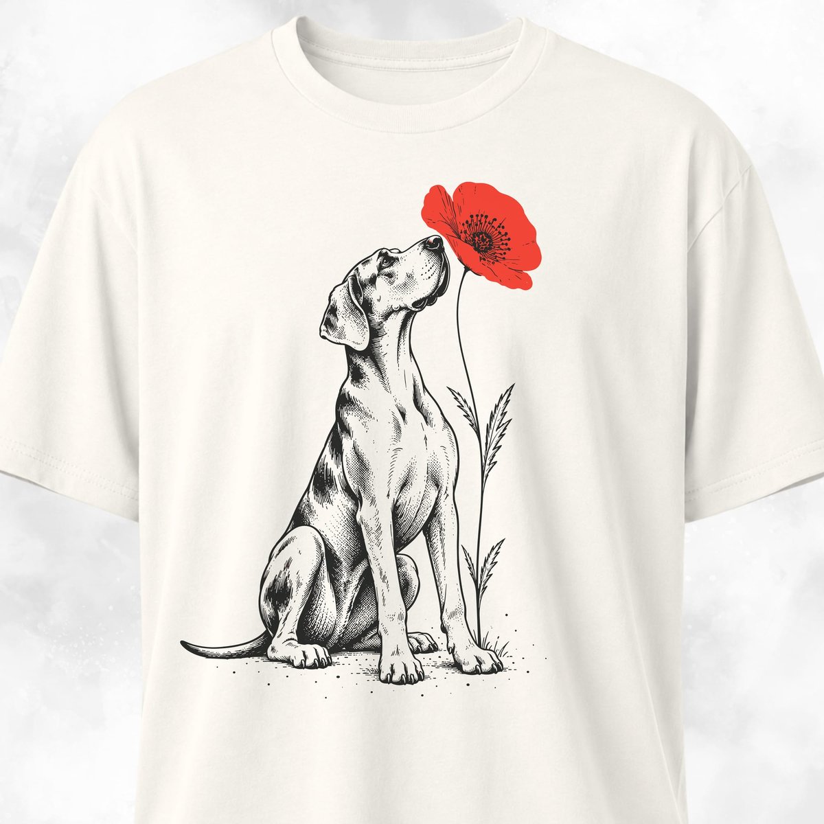 Great Dane Smelling Puppy T Shirt Gift For Dog Lover