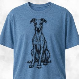 Scribble Iggy T Shirt Gift For Dog Lover