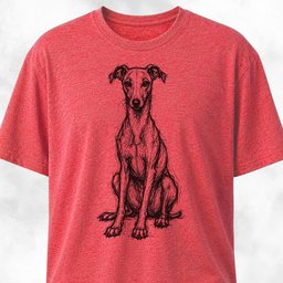 Scribble Iggy T Shirt Gift For Dog Lover