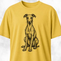 Scribble Iggy T Shirt Gift For Dog Lover