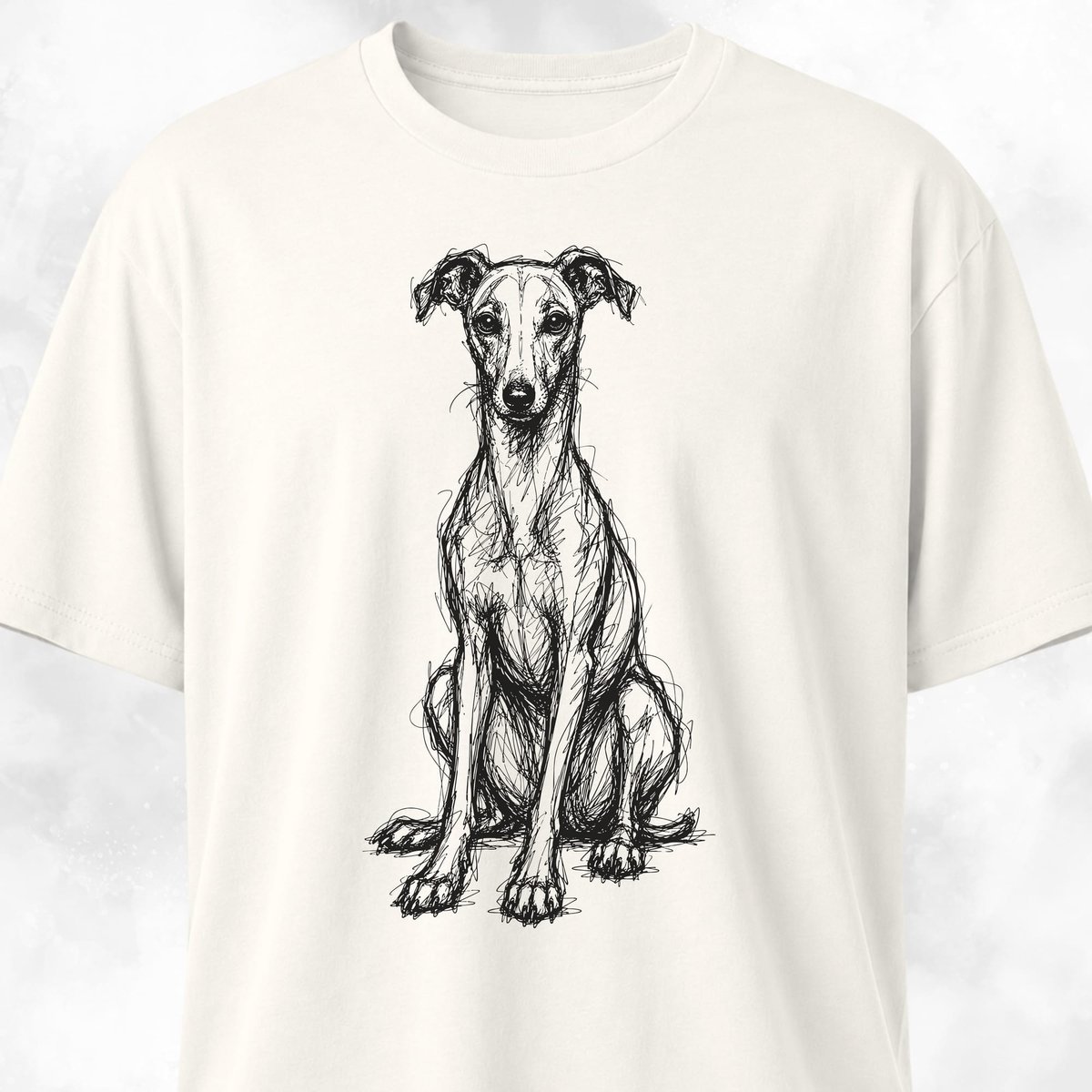 Scribble Iggy T Shirt Gift For Dog Lover