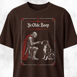 Medieval Boop Pitbull T Shirt Gift For Dog Lover