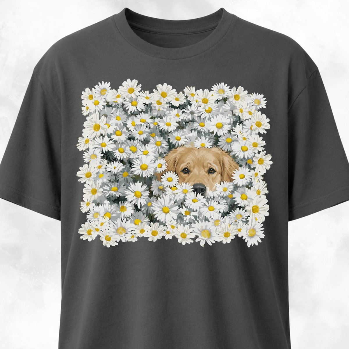 Goldie In A Daisies Field T Shirt Gift For Dog Lover