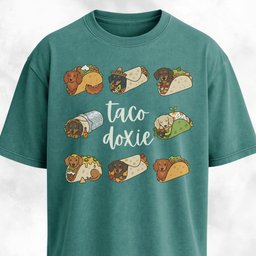Taco Doxie T Shirt Gift For Dog Lover