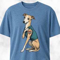 I Love Mom Tattoo Italian Greyhound T Shirt Gift For Mom