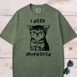 I Need Ibuprofen Funny Cat T Shirt Gift For Cat Lover