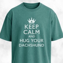 Keep Calm And Hug Your Dachshund T Shirt Gift For Dog Lover