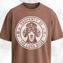 Property Of The Long Boss T Shirt Gift For Dog Lover