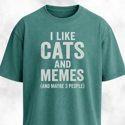 I Like Cats And Memes Sarcastic T Shirt Gift For Cat Lover