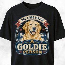 Not A Dog Person Goldie T Shirt Gift For Dog Lover