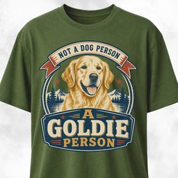 Not A Dog Person Goldie T Shirt Gift For Dog Lover