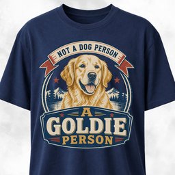 Not A Dog Person Goldie T Shirt Gift For Dog Lover