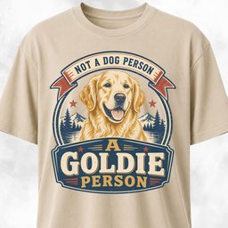 Not A Dog Person Goldie T Shirt Gift For Dog Lover