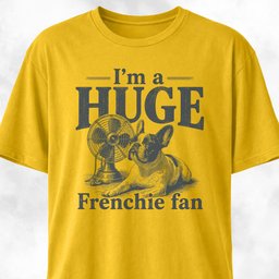 Im A Huge Frenchie Fan 2 T Shirt Gift For Dog Lover