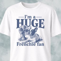 Im A Huge Frenchie Fan 2 T Shirt Gift For Dog Lover