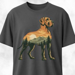 Nature Great Dane T Shirt Gift For Dog Lover