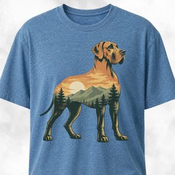 Nature Great Dane T Shirt Gift For Dog Lover
