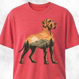 Nature Great Dane T Shirt Gift For Dog Lover