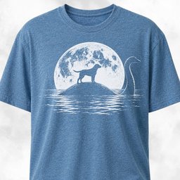 Moonlight Labrador On Nessie T Shirt Gift For Dog Lover