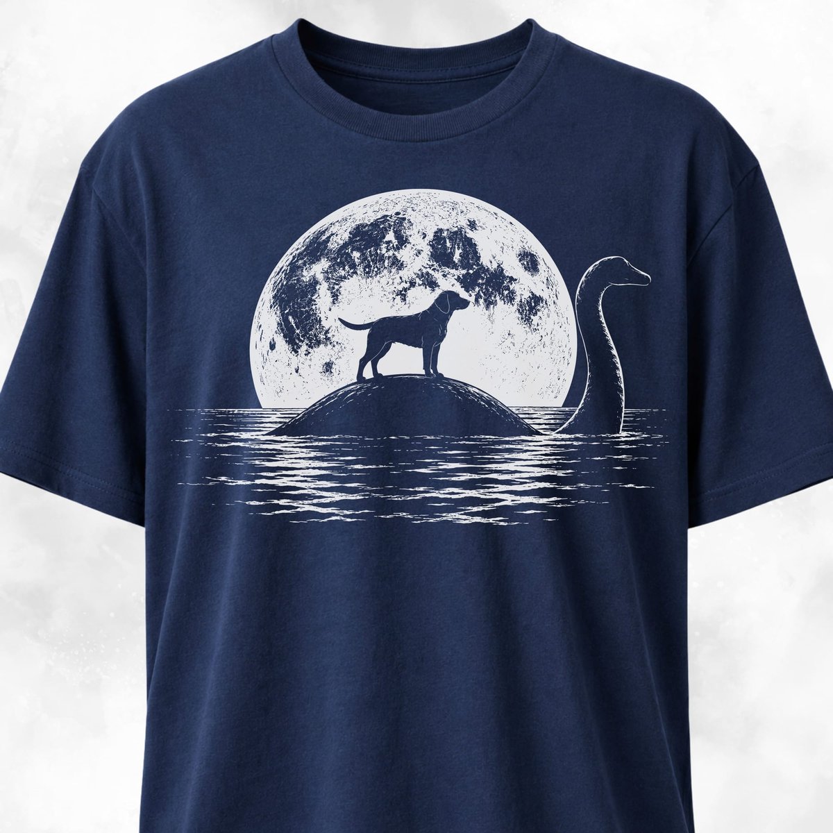 Moonlight Labrador On Nessie T Shirt Gift For Dog Lover