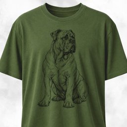 Scribble Cane Corso T Shirt Gift For Dog Lover