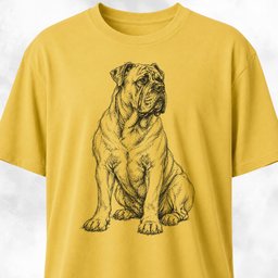 Scribble Cane Corso T Shirt Gift For Dog Lover