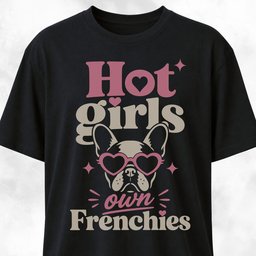 Hot Girls Own Frenchies T Shirt Gift For Dog Lover