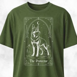 The Protector Tarot Card German Shepherd T Shirt Gift For Dog Lover