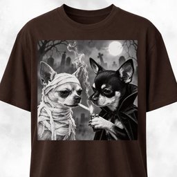 Halloween Chihuahua Buddies T Shirt Gift For Dog Lover