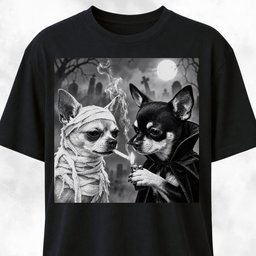 Halloween Chihuahua Buddies T Shirt Gift For Dog Lover