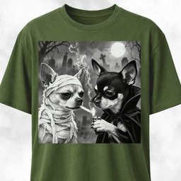 Halloween Chihuahua Buddies T Shirt Gift For Dog Lover