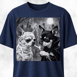 Halloween Chihuahua Buddies T Shirt Gift For Dog Lover