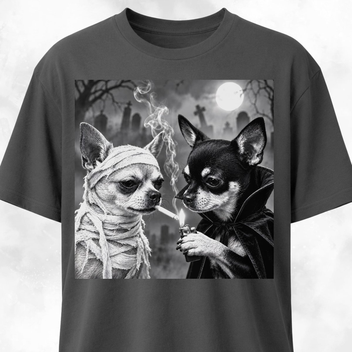 Halloween Chihuahua Buddies T Shirt Gift For Dog Lover