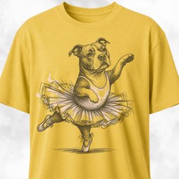 Pitbull Ballerina T Shirt Gift For Dog Lover