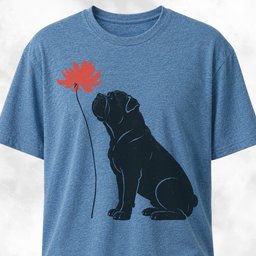 Red Flower Cane Corso T Shirt Gift For Dog Lover