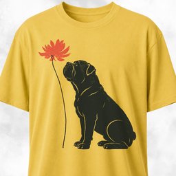 Red Flower Cane Corso T Shirt Gift For Dog Lover
