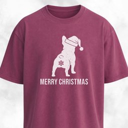 Merry Christmas Snowflake Butt Frenchie Edition T Shirt Gift For Dog Lover