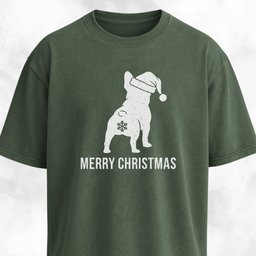 Merry Christmas Snowflake Butt Frenchie Edition T Shirt Gift For Dog Lover